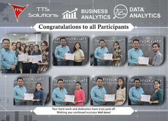 Data and Business Analytics Batch completion from TTS Nasik - 8th February 2025